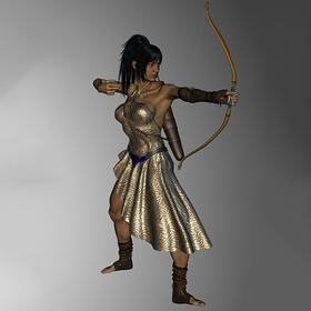 3D video game character