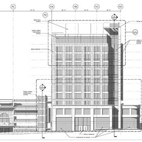 Office building architectural CAD design