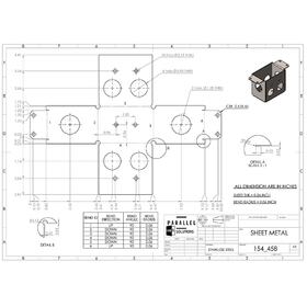 2D to 3D CAD of a metal sheet