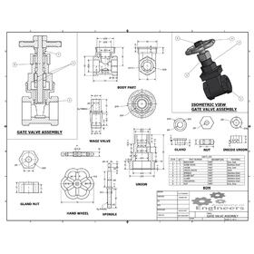 2D to 3D conversion of gate valve