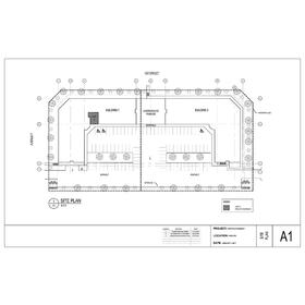 New pharmacy site plan civil drawing