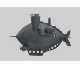 Steampunk Spaceship HSS 1.1