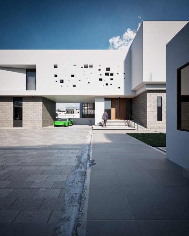 Villa CAVI - Minimalist House Architectural Visualization