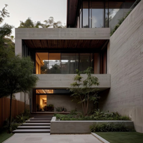 Modern home exterior