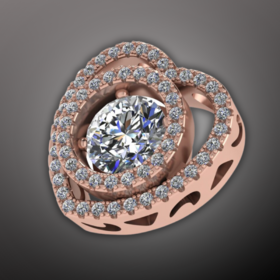 Rose Gold Diamond Engagement Ring